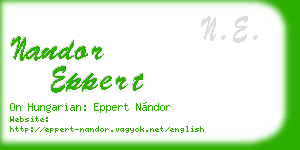 nandor eppert business card